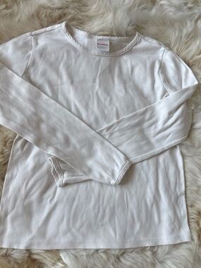 Hanna Andersson White Crewneck Tee